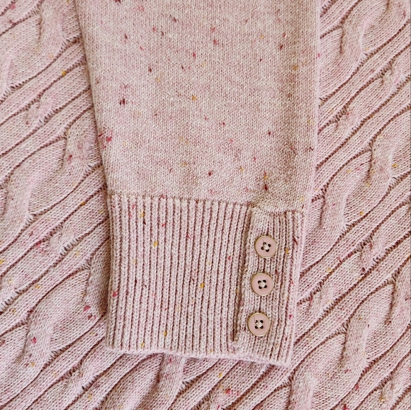 Talbots Cable Knit Long-sleeve Sweater Large - Picture 4 of 10